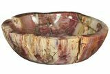 Gorgeous, Polished Petrified Wood Bowl - Madagascar #228947-1